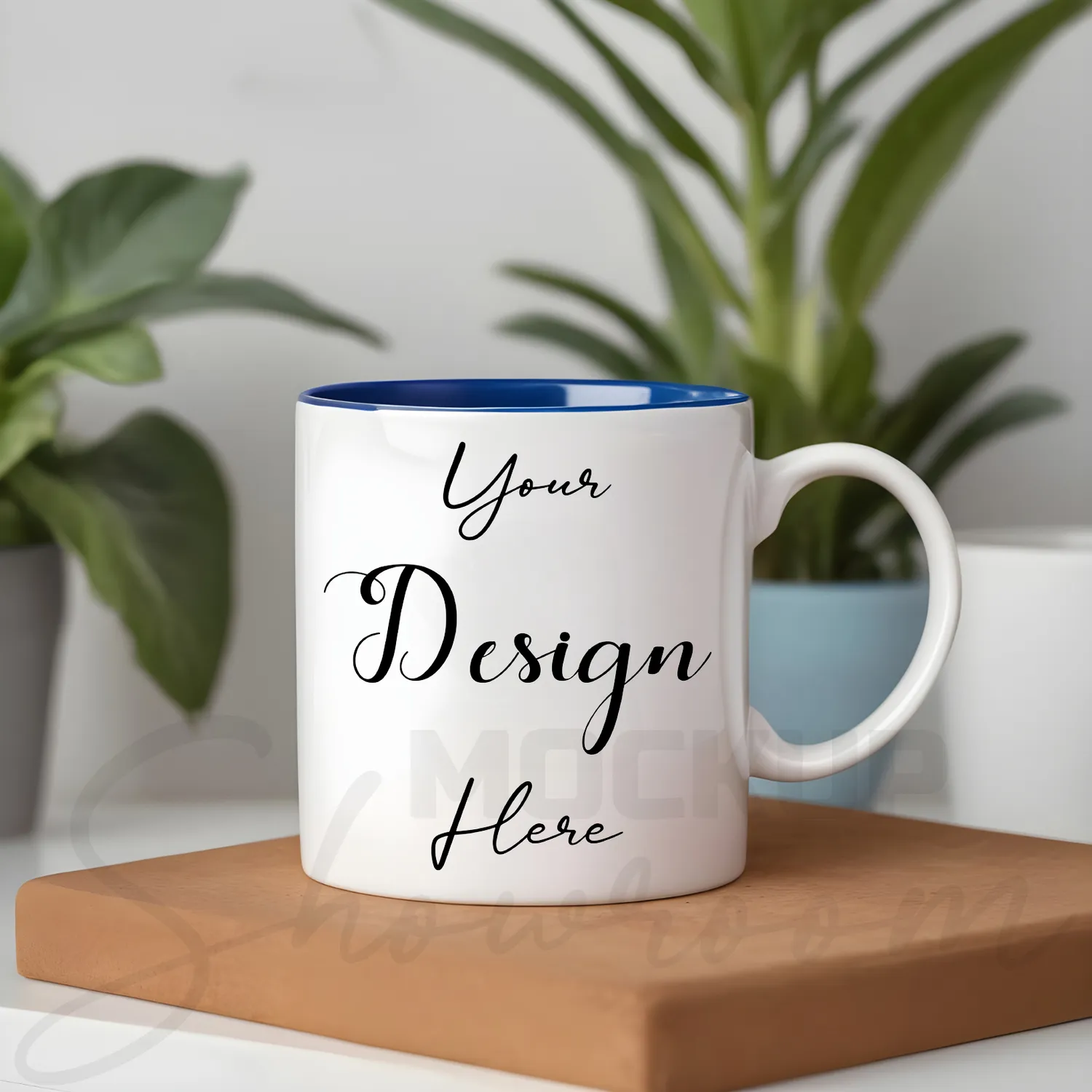 White ceramic mug mockup