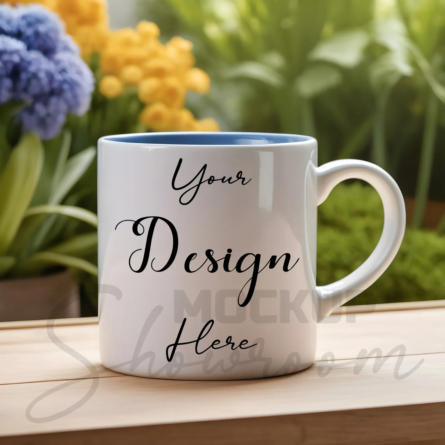 White ceramic mug mockup