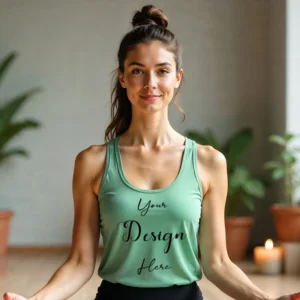 Womens Mint Tank Top Mockup-5 Front View | For Etsy, Shopify and POD Sellers