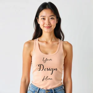 Womens Sand Tank Top Mockup-1 Front View | For Etsy, Shopify and POD Sellers